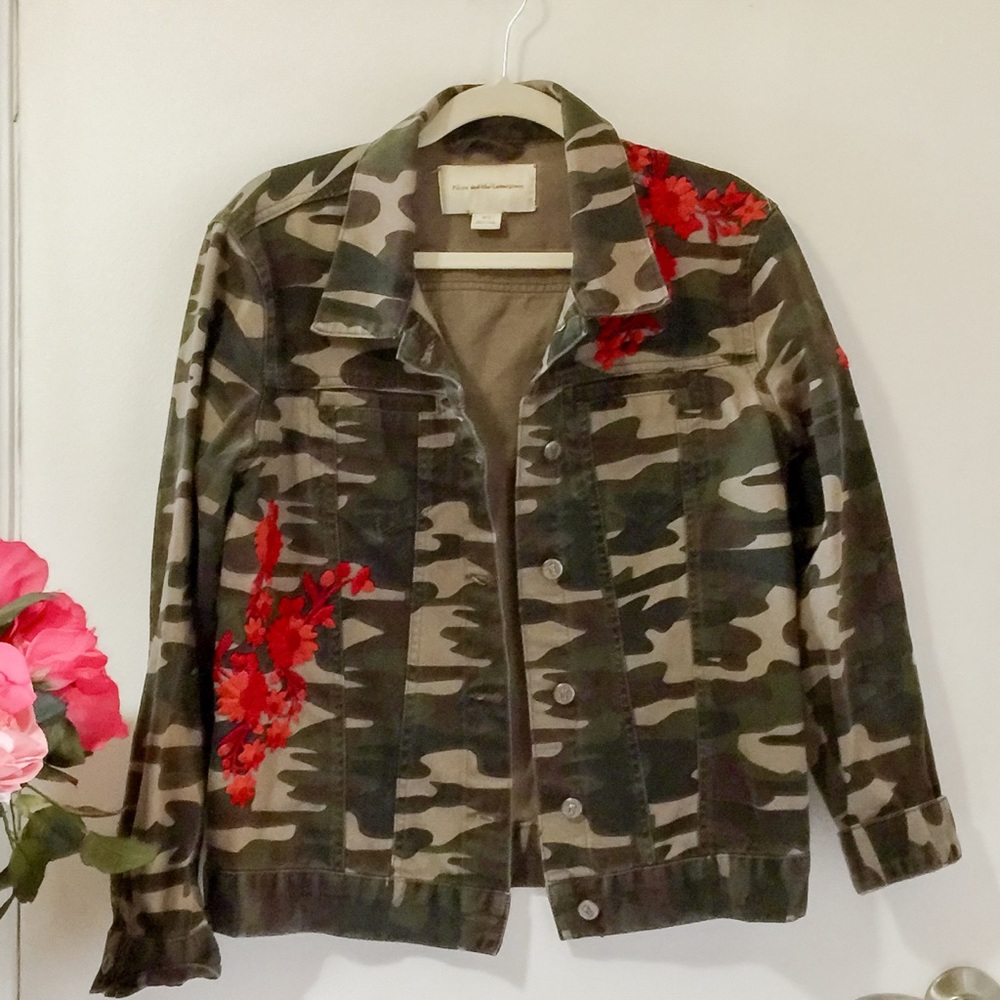 ***SOLD*** Anthropologie camo jacket